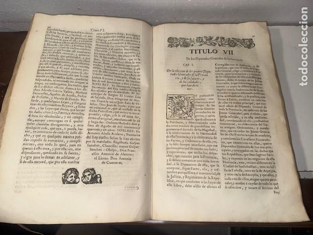Libros: FUEROS DE GUIPUZCOA 1696 - Foto 6