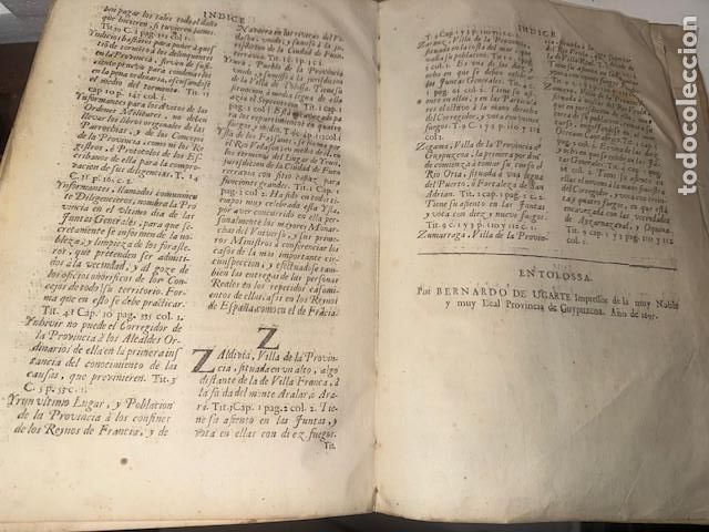 Libros: FUEROS DE GUIPUZCOA 1696 - Foto 7