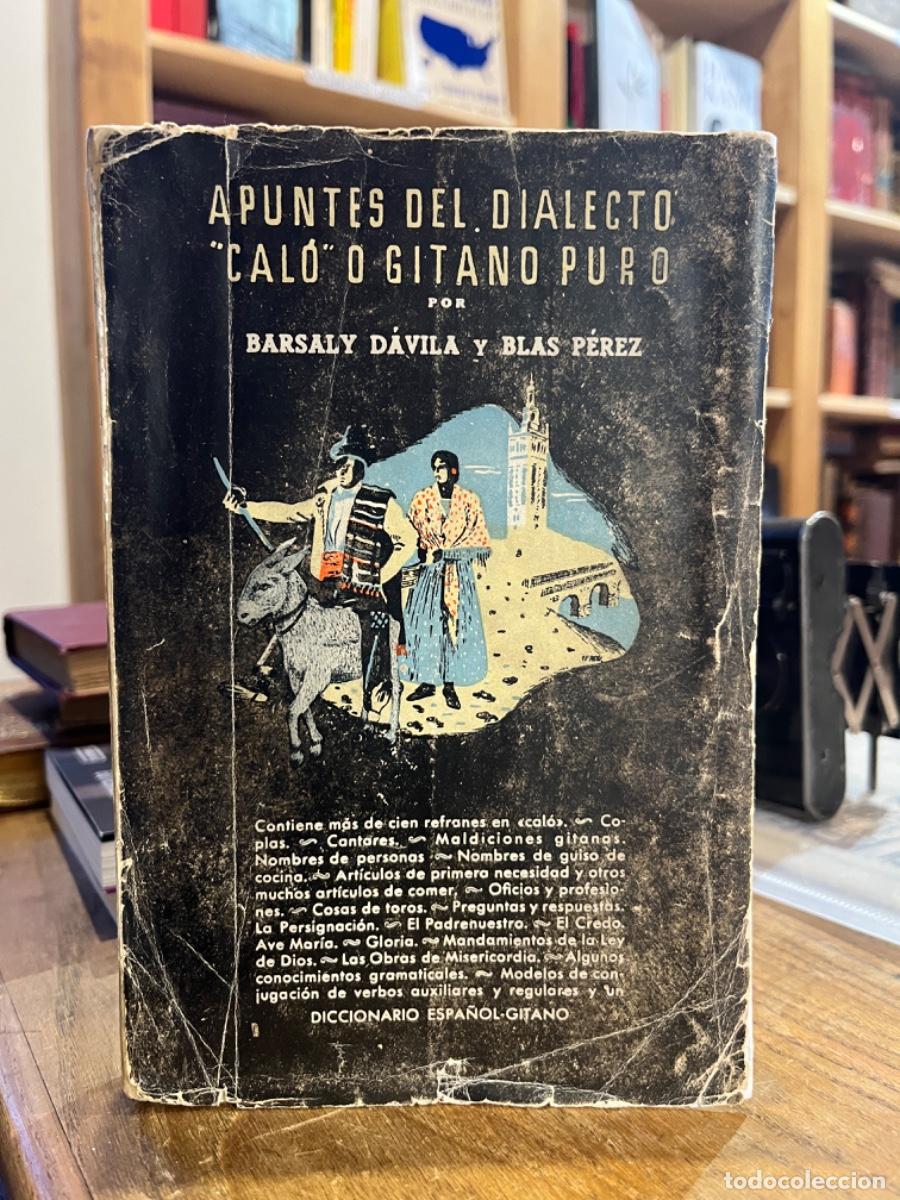 Libros: Apuntes del dialecto cal&oacute; o gitano puro - Barsaly D&aacute;vila y Blas P&eacute;rez - Foto 1