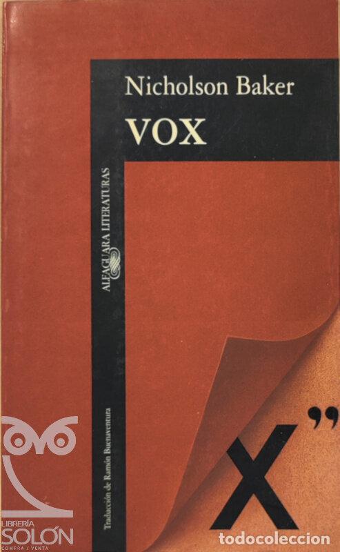 Libros: Vox - Nicholson Baker - Foto 1