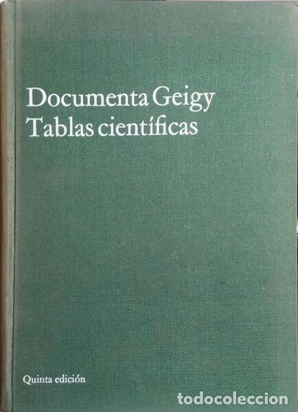 Libros: DOCUMENTA GEIGY TABLAS CIENT&Iacute;FICAS. [5.&ordf; EDI&Ccedil;&Atilde;O] - Foto 1