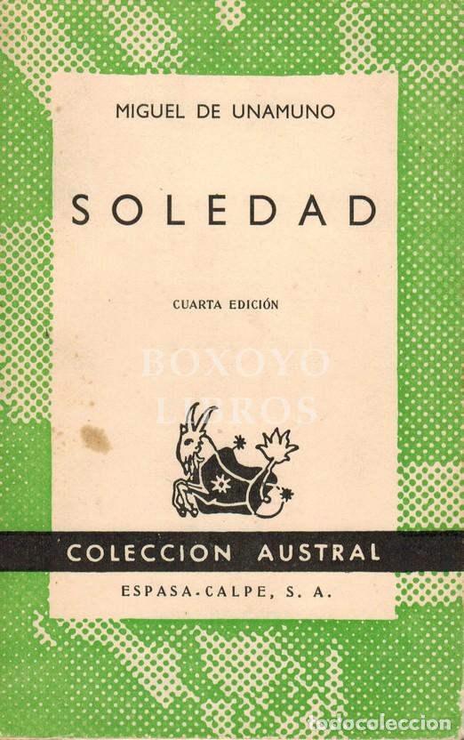 Libros: UNAMUNO, Miguel de. Soledad - Foto 1