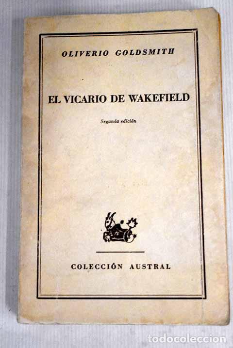 Libros: El vicario de Wakefield.- Goldsmith, Oliver - Foto 1