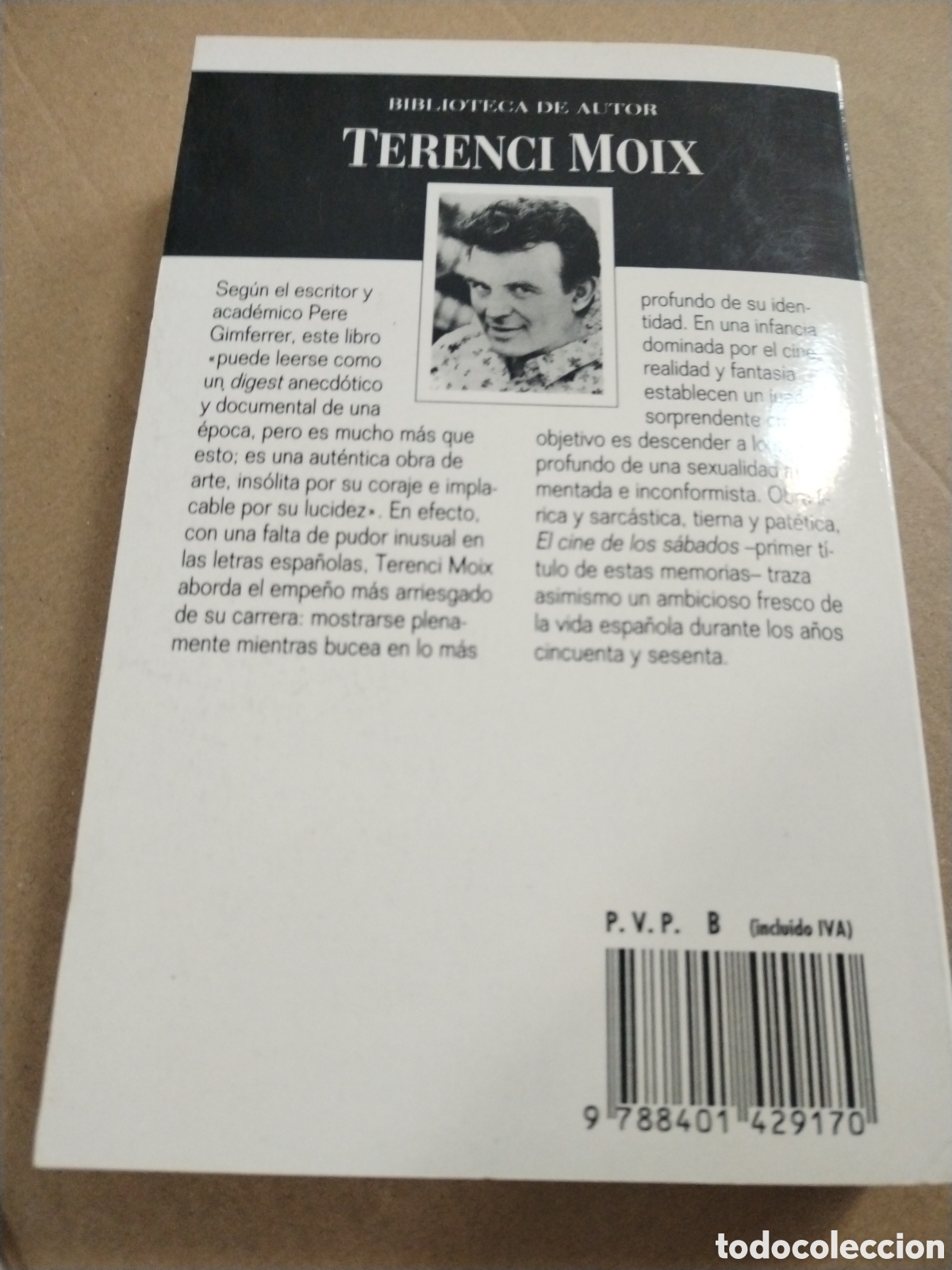 Libros: EL PESO DE LA PAJA. Terenci Moix. CL - Foto 2