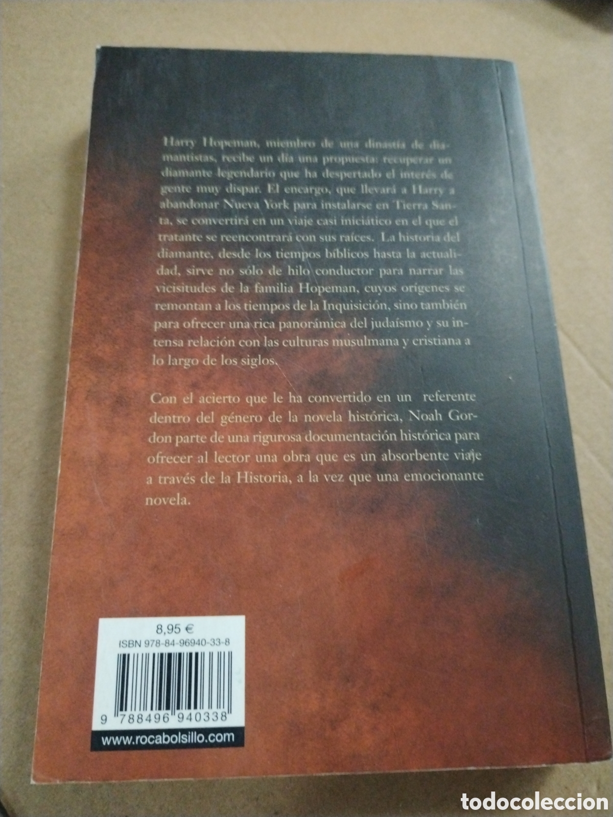 Libros: EL DIAMANTE DE JERUSALEN. Noah Gordon. CL - Foto 2