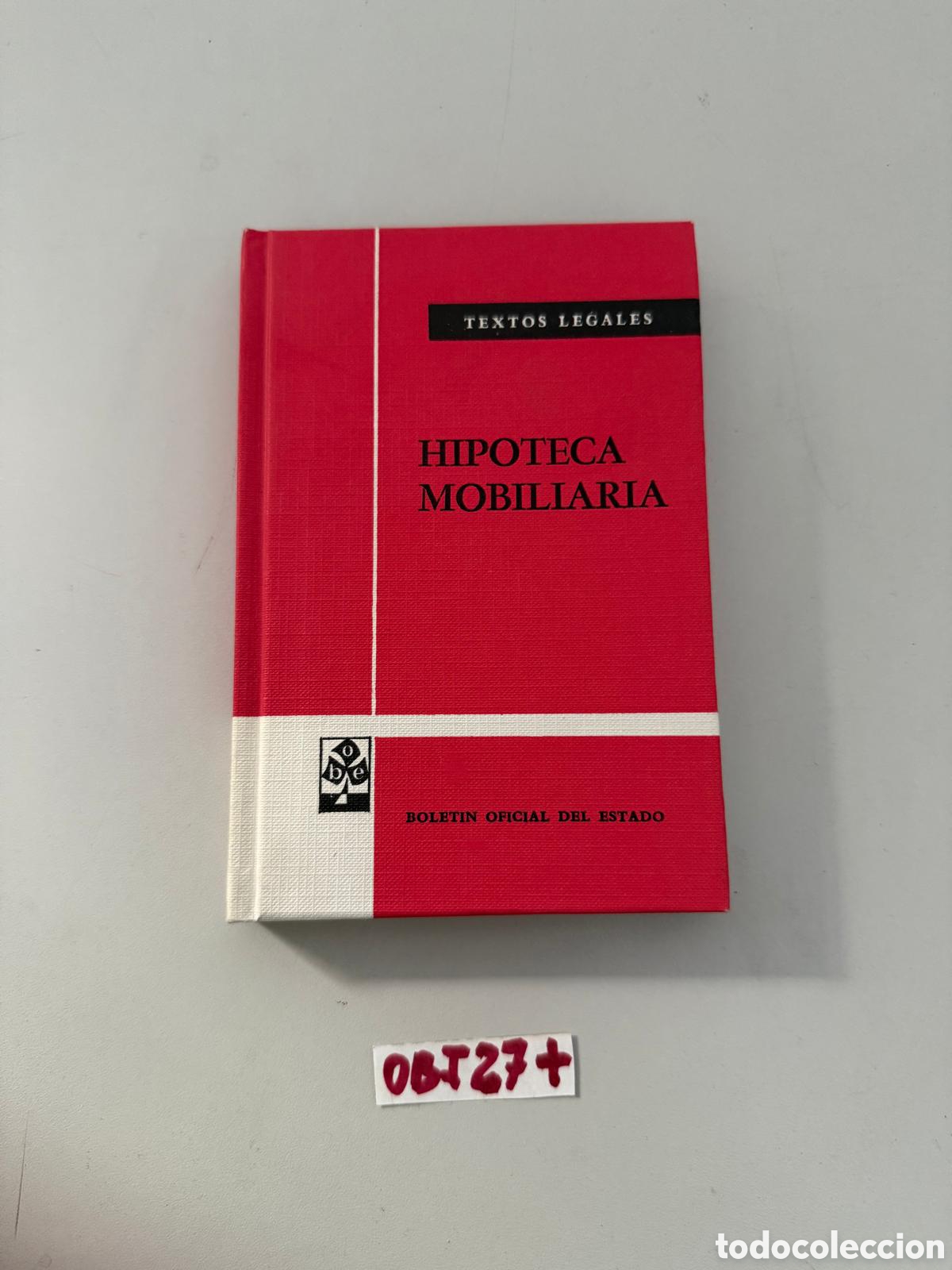 Libros: La hipoteca mobiliaria libro - Foto 1