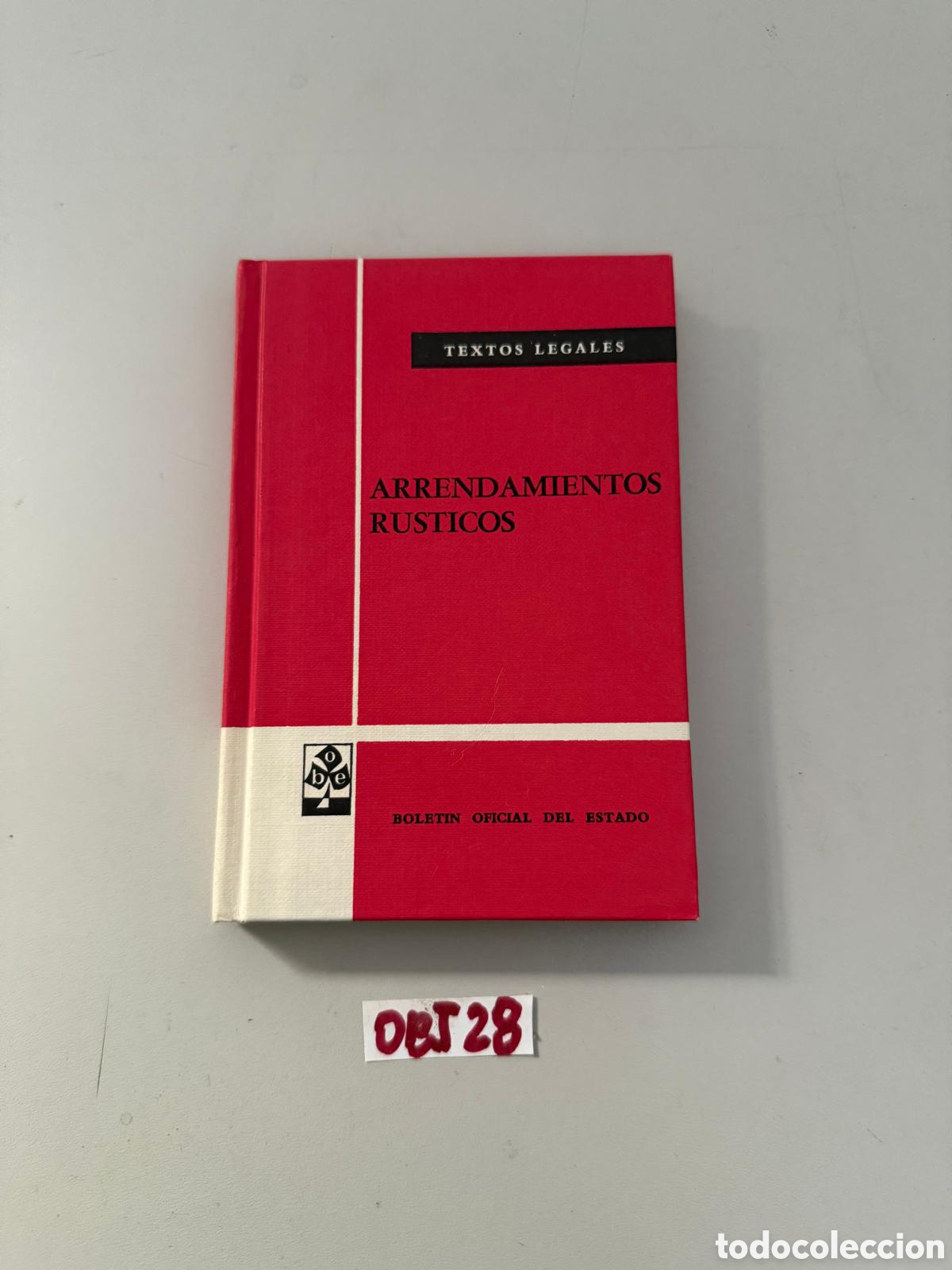 Libros: Libro de arrendamientos r&uacute;sticos - Foto 1