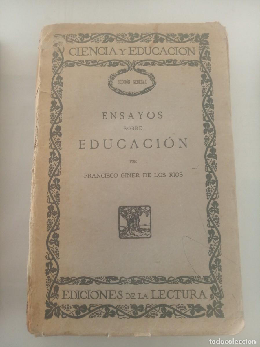 Libros: ENSAYOS SOBRE EDUCACION ( FRANCISCO GINER DE LOS RIOS ) - Foto 1