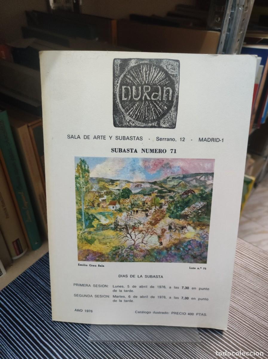 Libros: DURAN SALA DE ARTE Y SUBASTAS SUBASTA NUMERO 71 - Foto 1