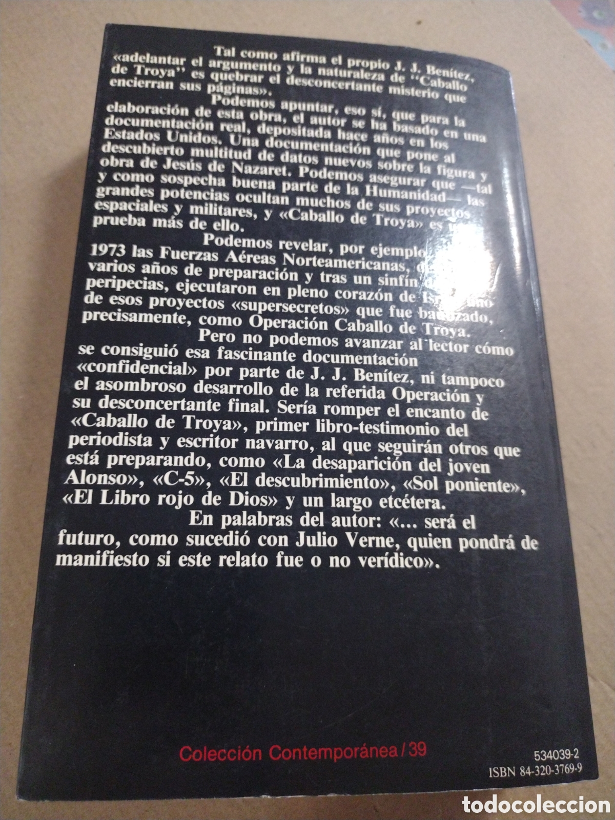 Libros: CABALLO DE TROYA. J.J.BENITEZ. - Foto 2