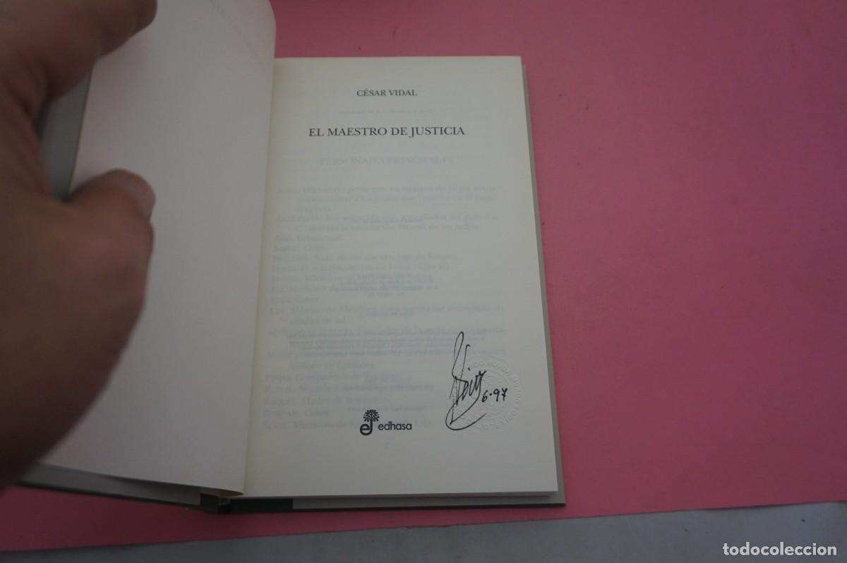 Libros: S-A/ EL MAESTRO DE JUSTICIA - CESAR VIDAL / EDITORIAL EDHASA - Foto 2