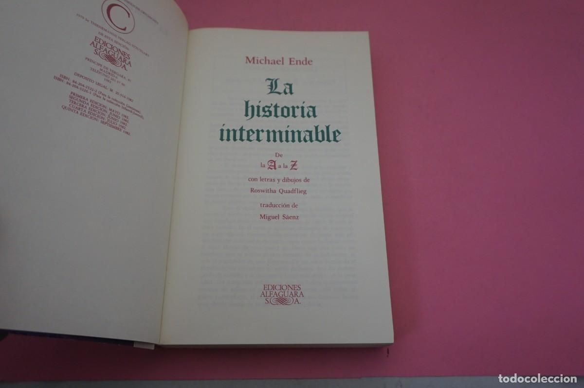 Libros: S-D/ LA HISTORIA INTERMINABLE - MICHAEL ENDE / EDICIONES ALFAGUARA - Foto 2