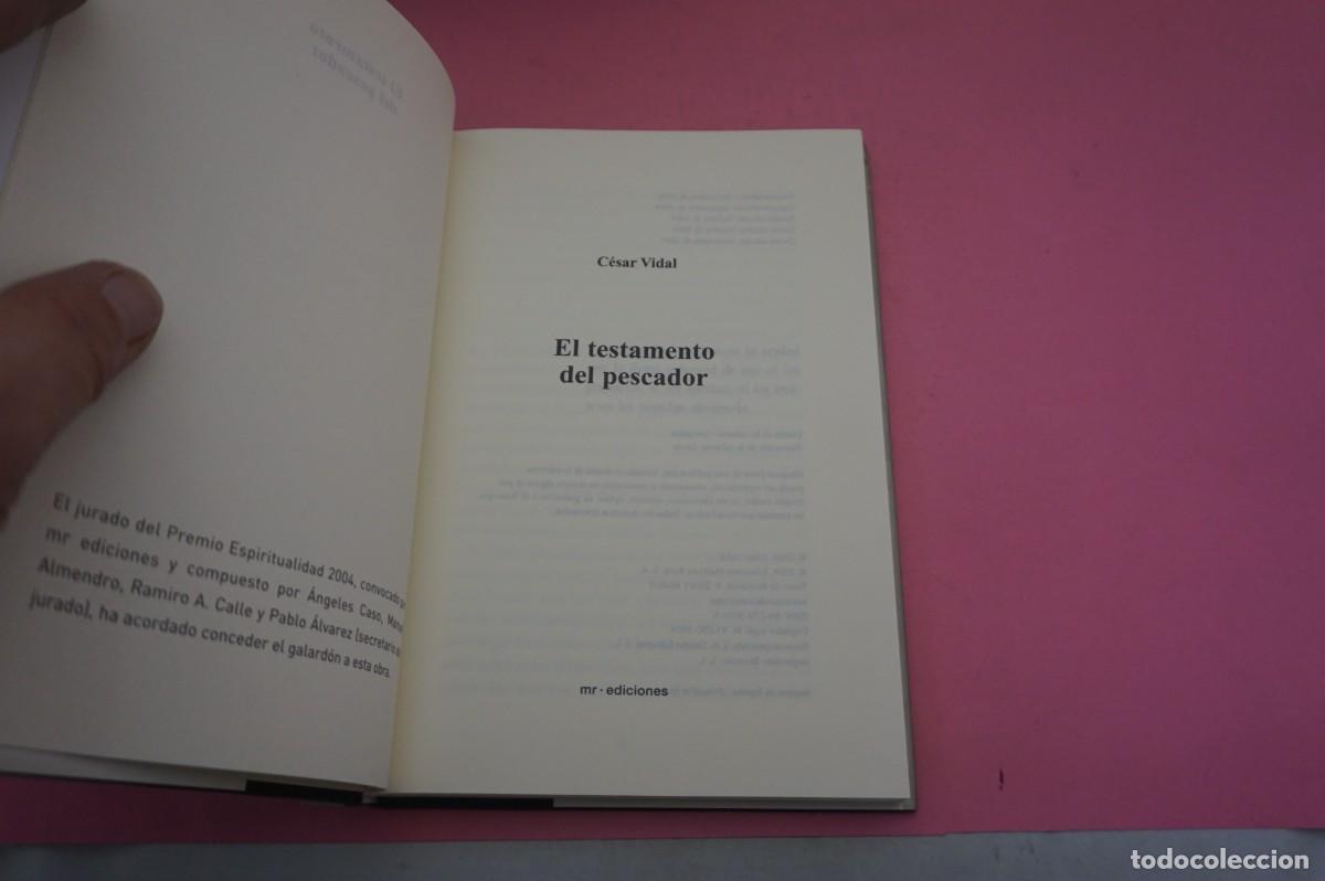 Libros: S-D/ EL TESTAMENTO DEL PESCADOR - CESAR VIDAL / MR EDICIONES - Foto 2