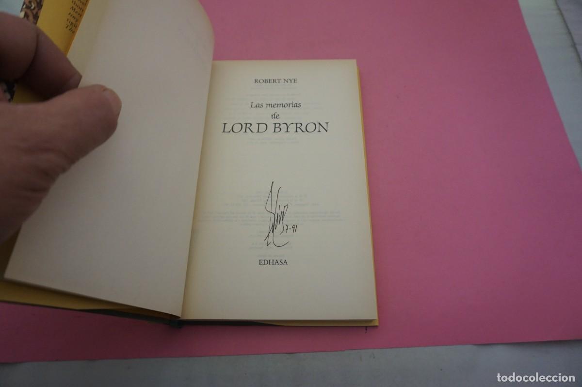 Libros: S-E/ LAS MEMORIAS DE LORD BYRON - ROBERT NYE / EDITORIAL EDHASA - Foto 2