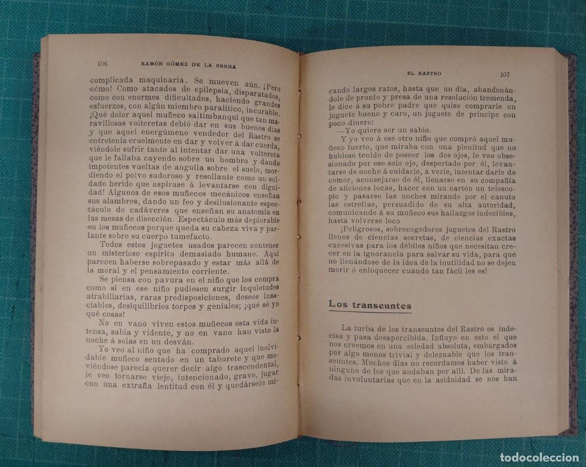 Libros: G&Oacute;MEZ DE LA SERNA. (Ram&oacute;n) - EL RASTRO. - Foto 5