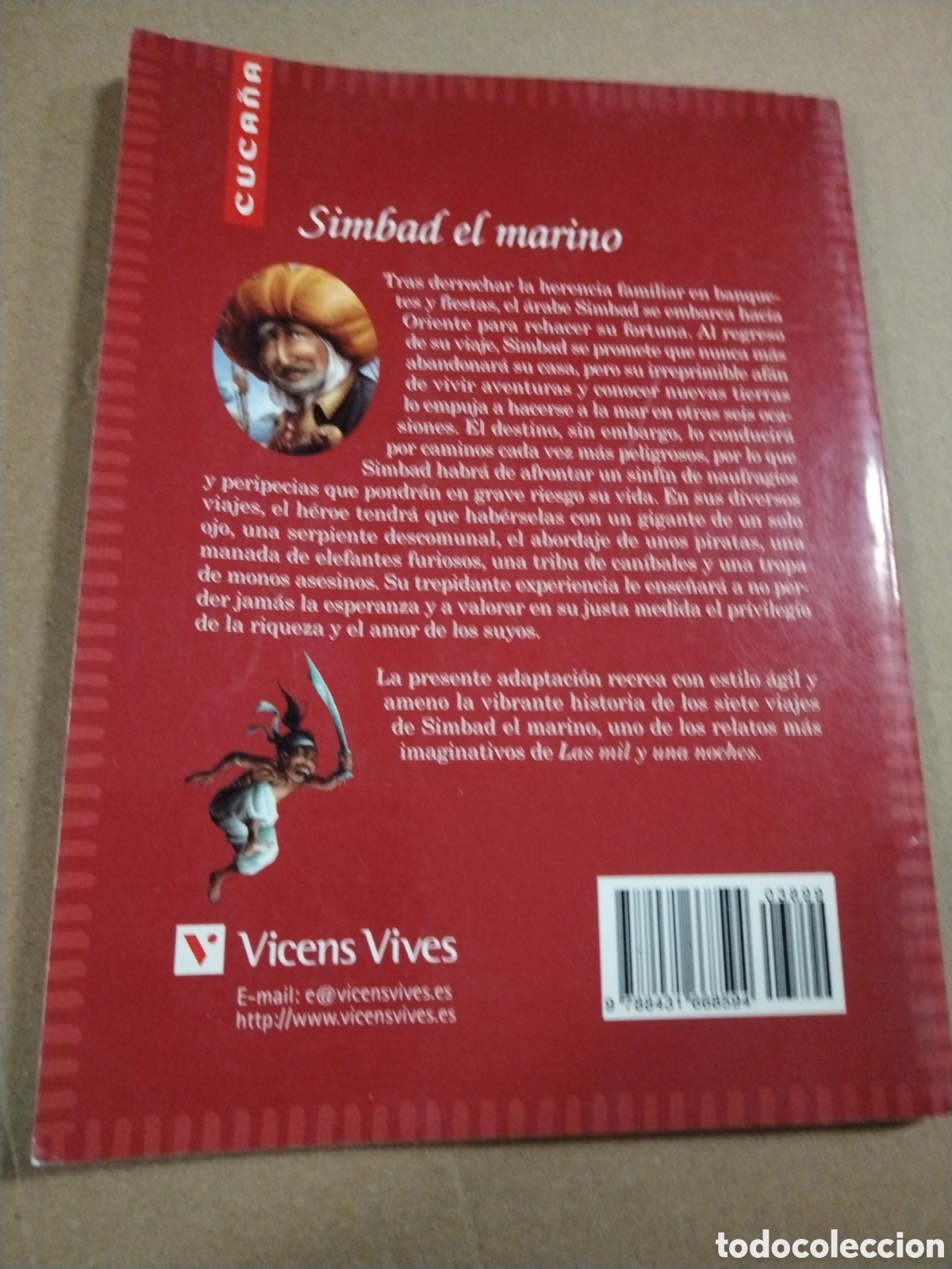 Libros: SIMBAD EL MARINO. CUCA&Ntilde;A - Foto 2