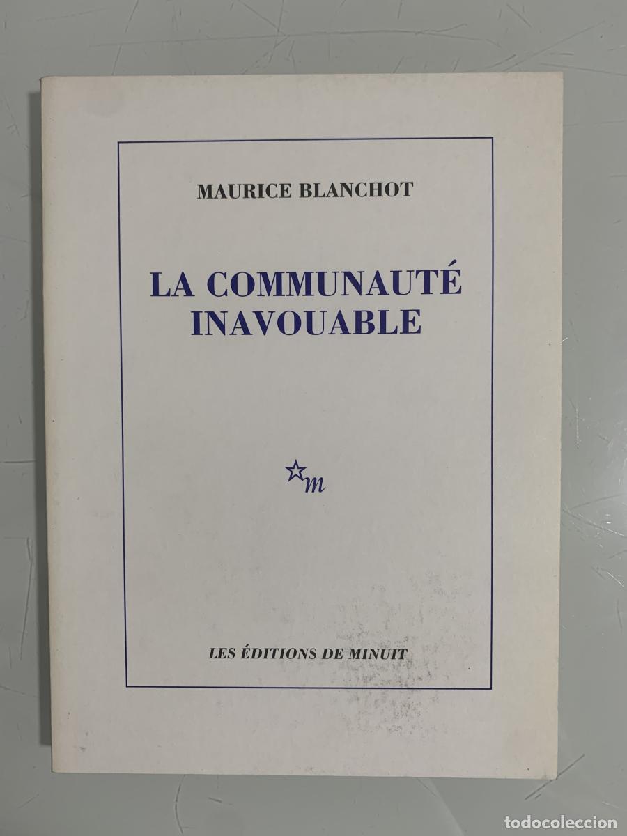 Libros: LA COMMUNAUT&Eacute; INAVOUABLE - Maurice Blanchot - Foto 1