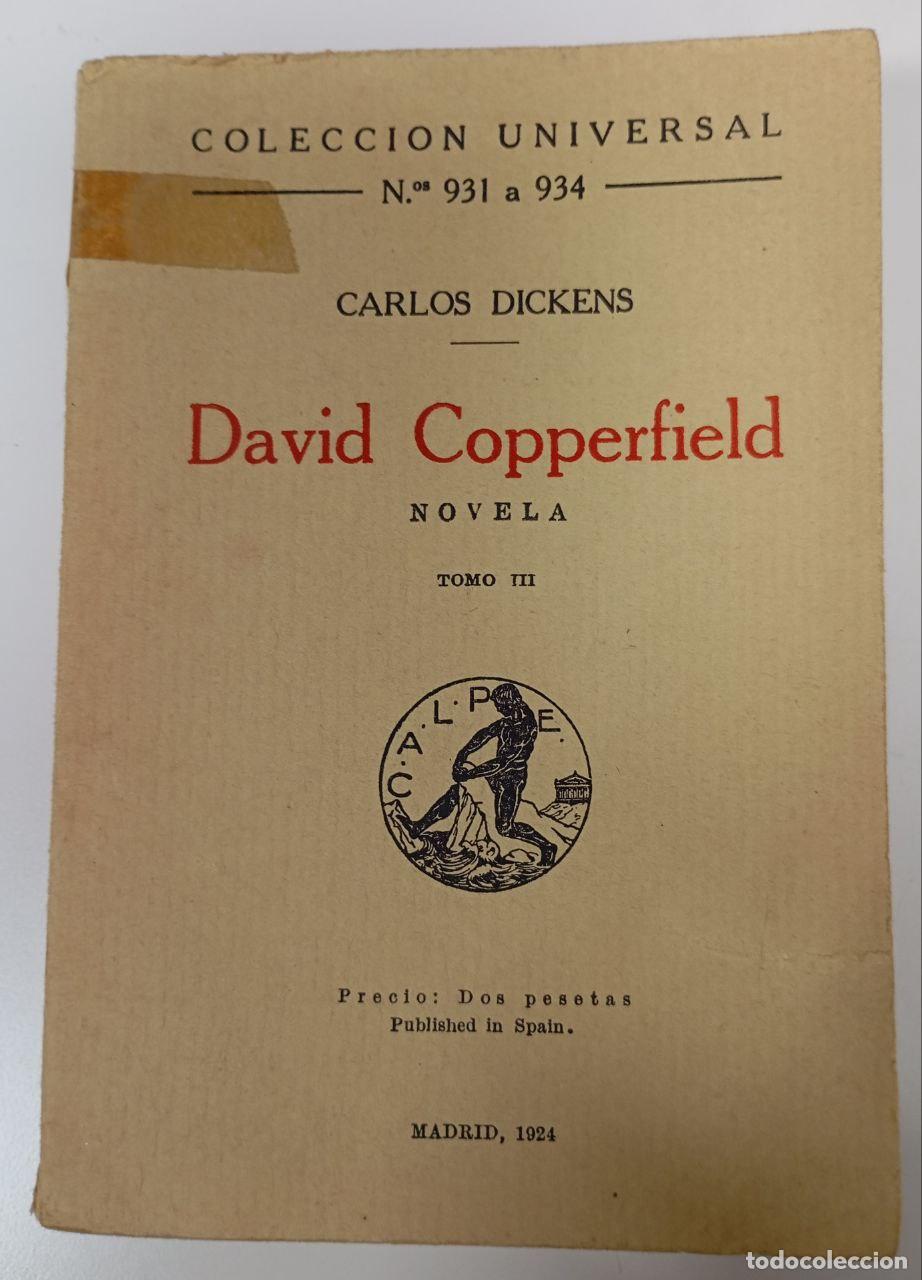 Libros: David Coperfield. Tomo III - Dickens, Carlos. - Foto 1