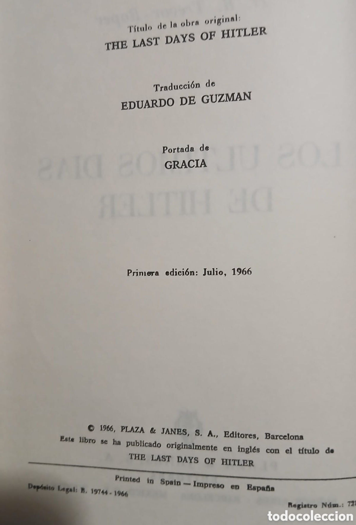 Libros: Los &uacute;ltimos d&iacute;as de Hitler - Foto 3