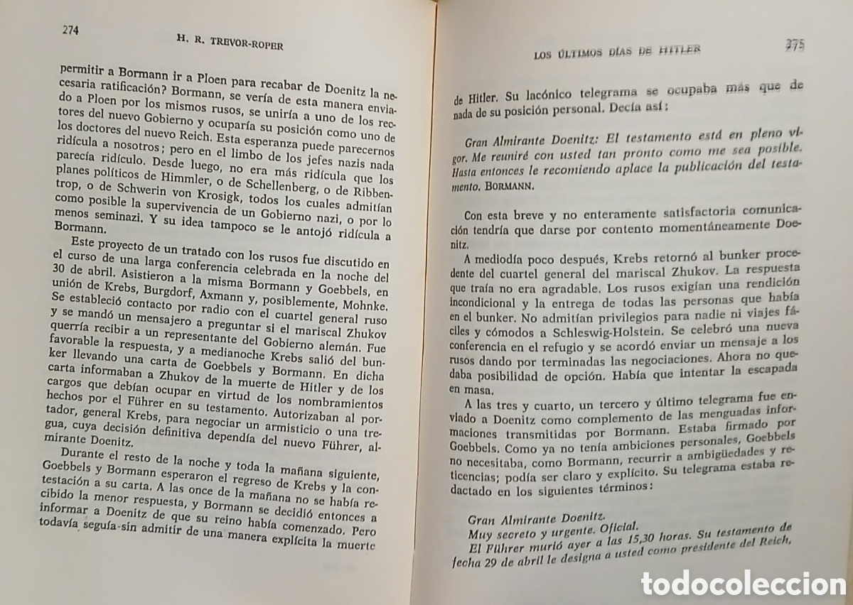 Libros: Los &uacute;ltimos d&iacute;as de Hitler - Foto 4