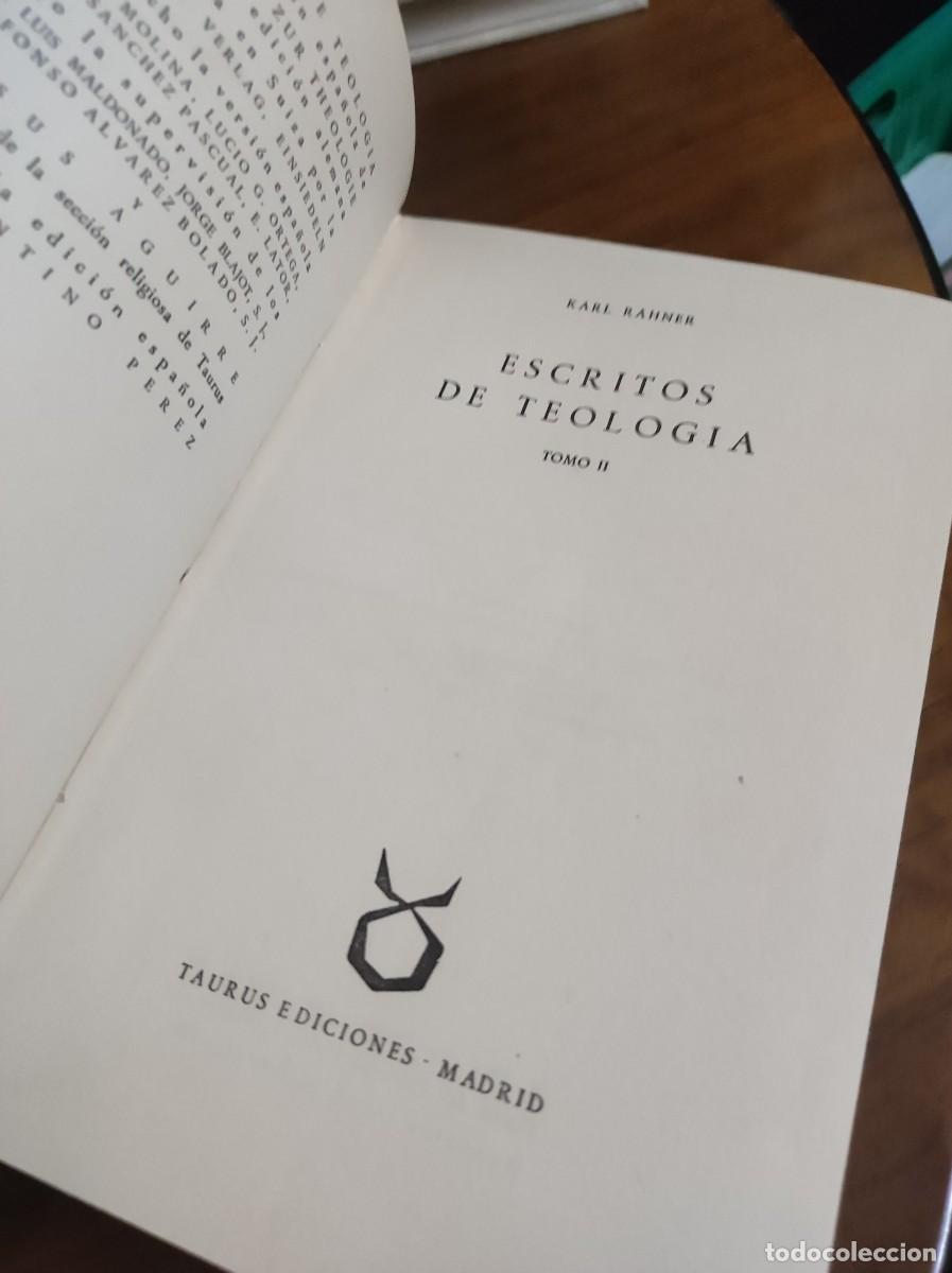 Libros: ESCRITOS DE TEOLOGIA TOMO II KARL RAHNER - Foto 4