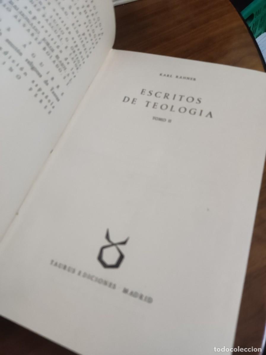 Libros: ESCRITOS DE TEOLOGIA TOMO II KARL RAHNER - Foto 9