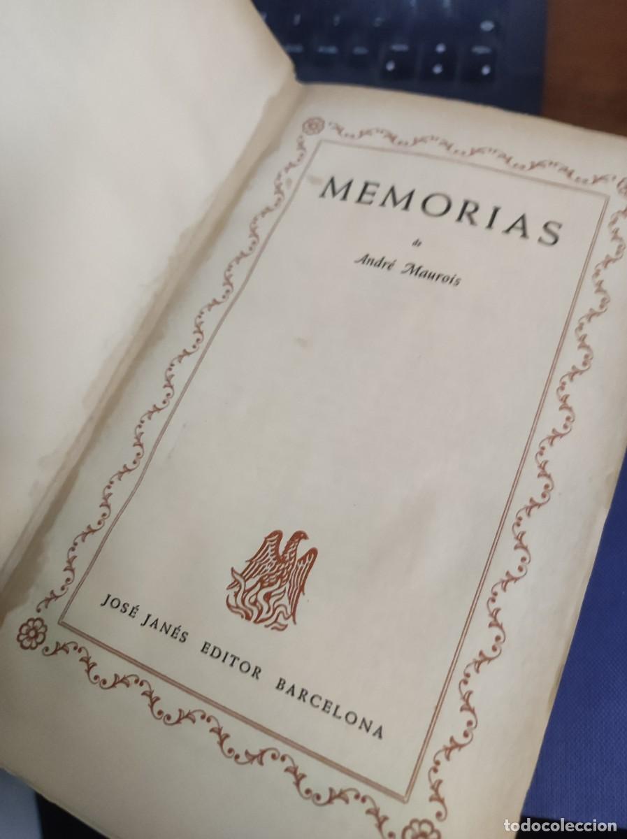 Libros: MEMORIAS - ANDRE MAUROIS - Foto 3