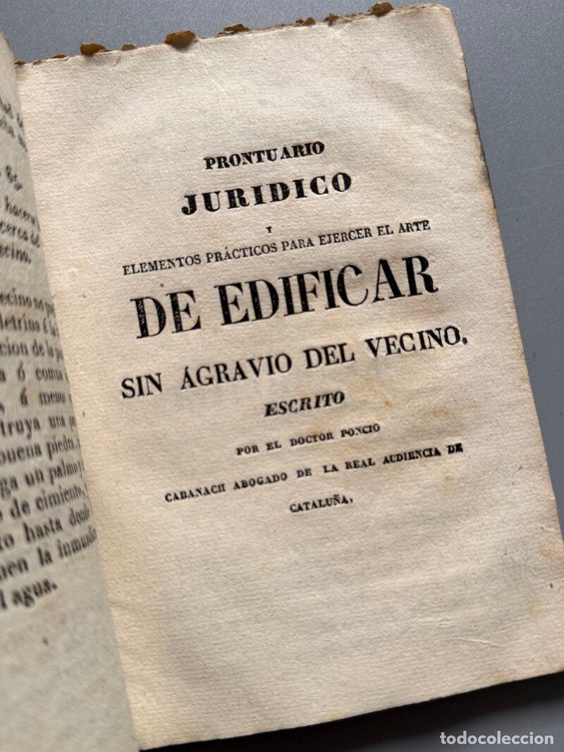 Libros: Constituciones de Sanctacilia. El arte de edificar, Poncio Cabanach - Barcelona, 1841 - Foto 4