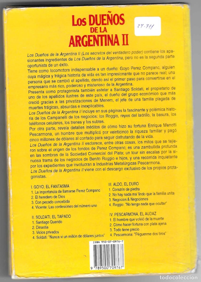 Libros: Libro. Los Due&ntilde;os de la Argentina. Luis Majul. ref. 27-711 - Foto 2