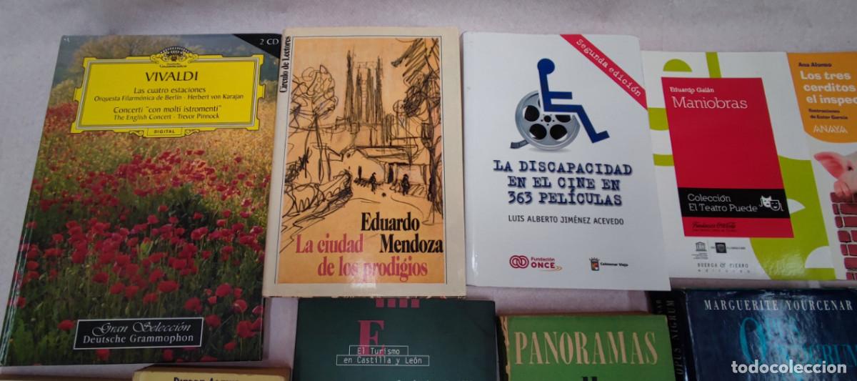 Libros: LOTE DE 20 LIBROS DIVERSOS, VIVALDI CON 2 DISCOS CD - Foto 2