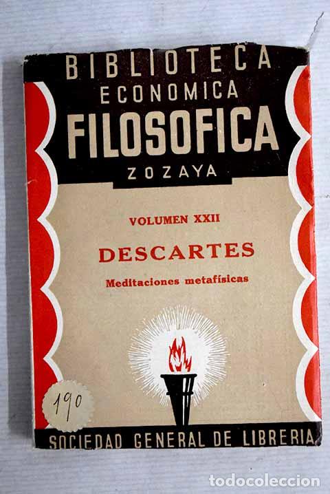 Libros: Meditaciones metaf&iacute;sicas.- Descartes, Ren&eacute; - Foto 1