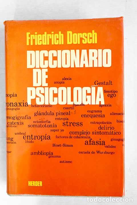 Libros: Diccionario de psicolog&iacute;a.- Dorsch, Friedrich - Foto 1