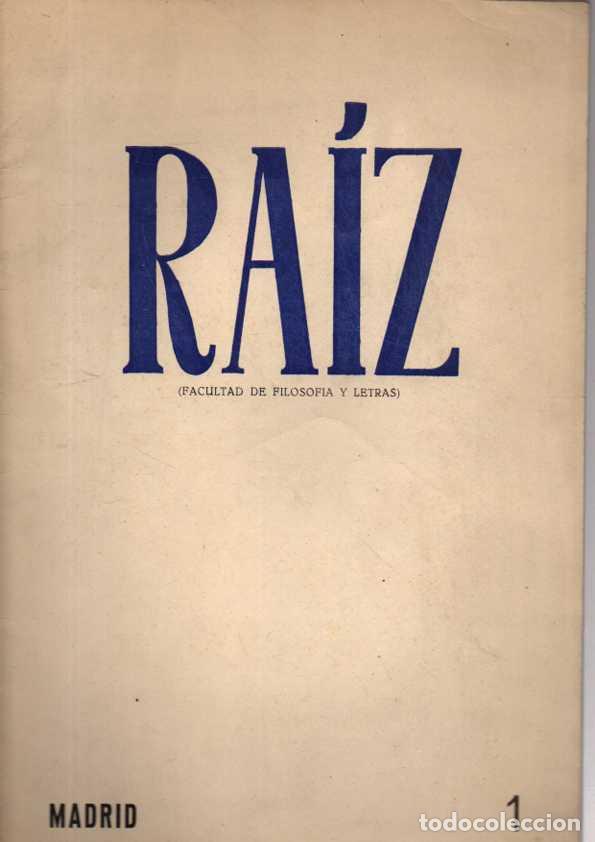 Libros: RAIZ. NUMERO 1. - REVISTA. - Foto 1