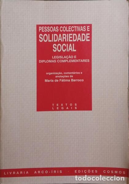 Libros: BARROCO. (Maria de F&aacute;tima) - PESSOAS COLECTIVAS E SOLIDARIEDADE SOCIAL. - Foto 1