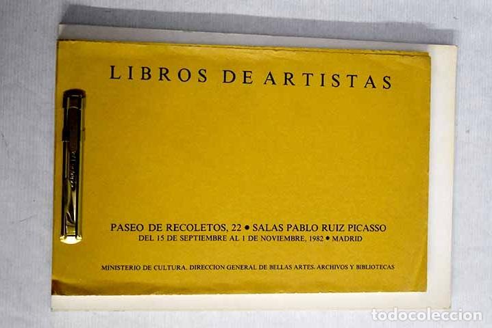 Libros: Libros de artistas: Salas Pablo Ruiz Picasso, del 15 de septiembre al 1 de noviembre, 1982, Madrid