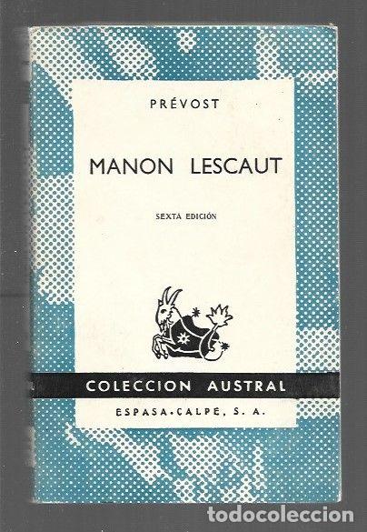 Libros: MANON LESCAUT - ABATE PREVOST - Foto 1