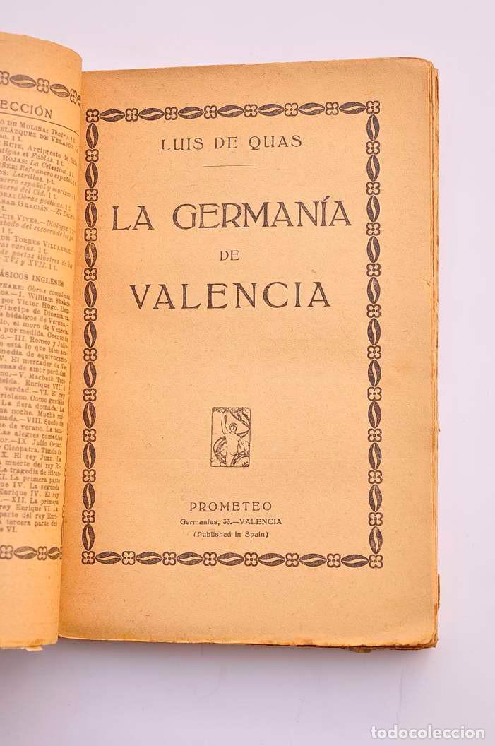 Libros: La germania de Valencia - QUAS, Luis de - Foto 2