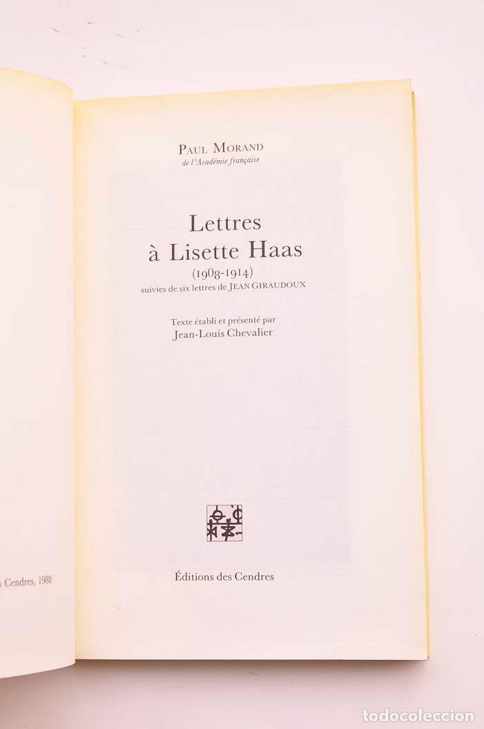Libros: Lettres &agrave; Lisette Haas (1908 - 1914) - MORAND, Paul - Foto 2