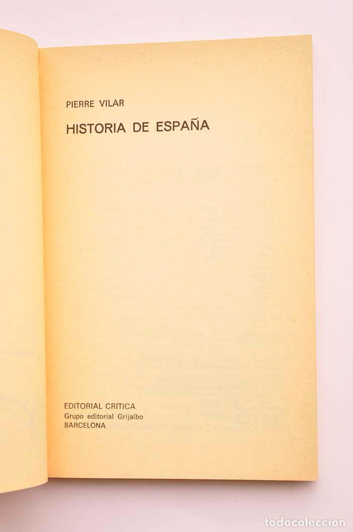 Libros: Historia de Espa&ntilde;a - VILAR, Pierre - Foto 2