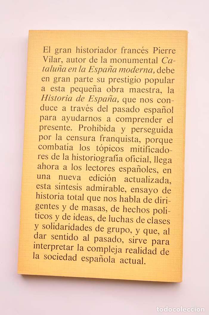 Libros: Historia de Espa&ntilde;a - VILAR, Pierre - Foto 3