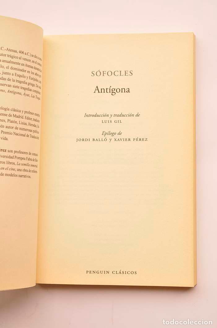 Libros: Ant&iacute;gona - SOFOCLES - Foto 2