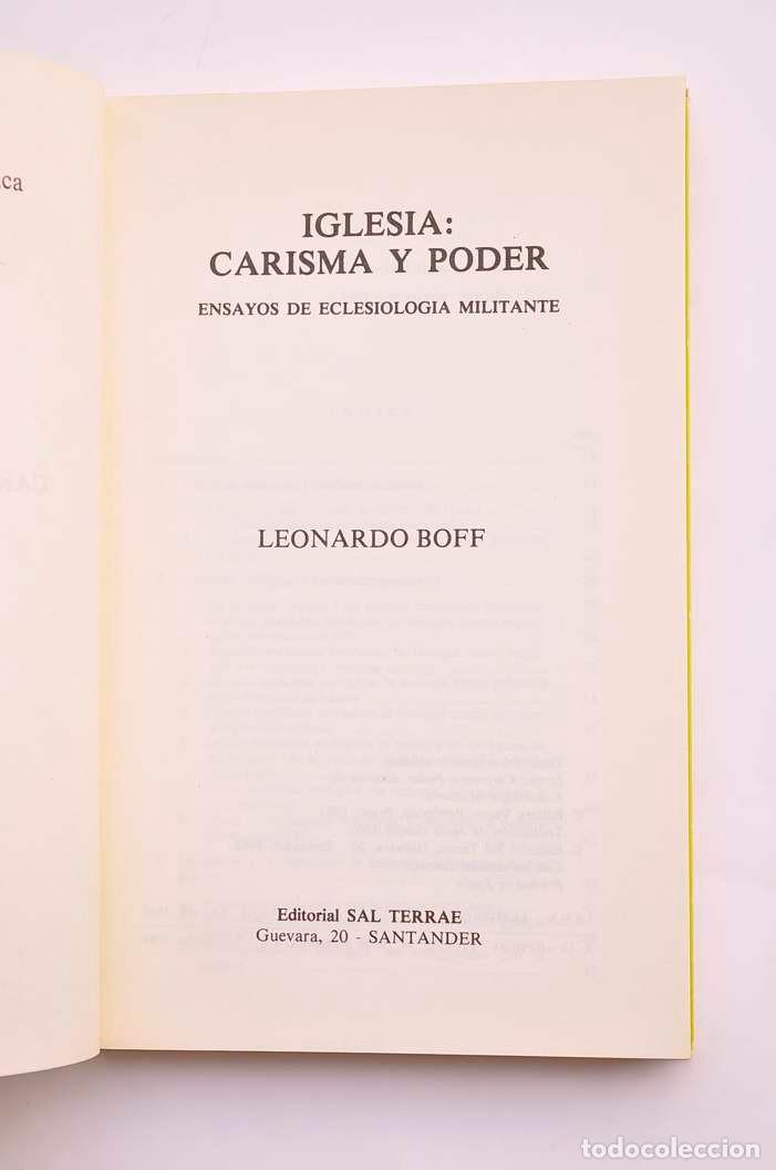 Libros: Iglesia: carisma y poder. Ensayos de eclesiolog&iacute;a militante - BOFF, Leonardo - Foto 2