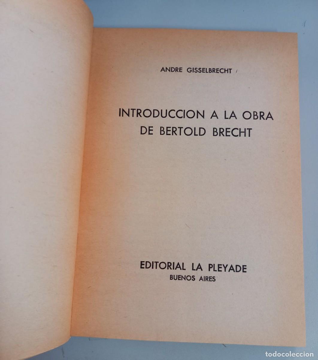 Libros: Introducci&oacute;n a la obra de Bertold Brecht. - GISSELBRECHT, Andre: - Foto 3
