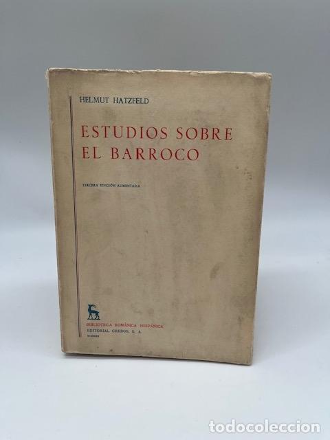 Libros: HATZFELD, Helmut. - Estudios sobre el barroco. - Foto 1