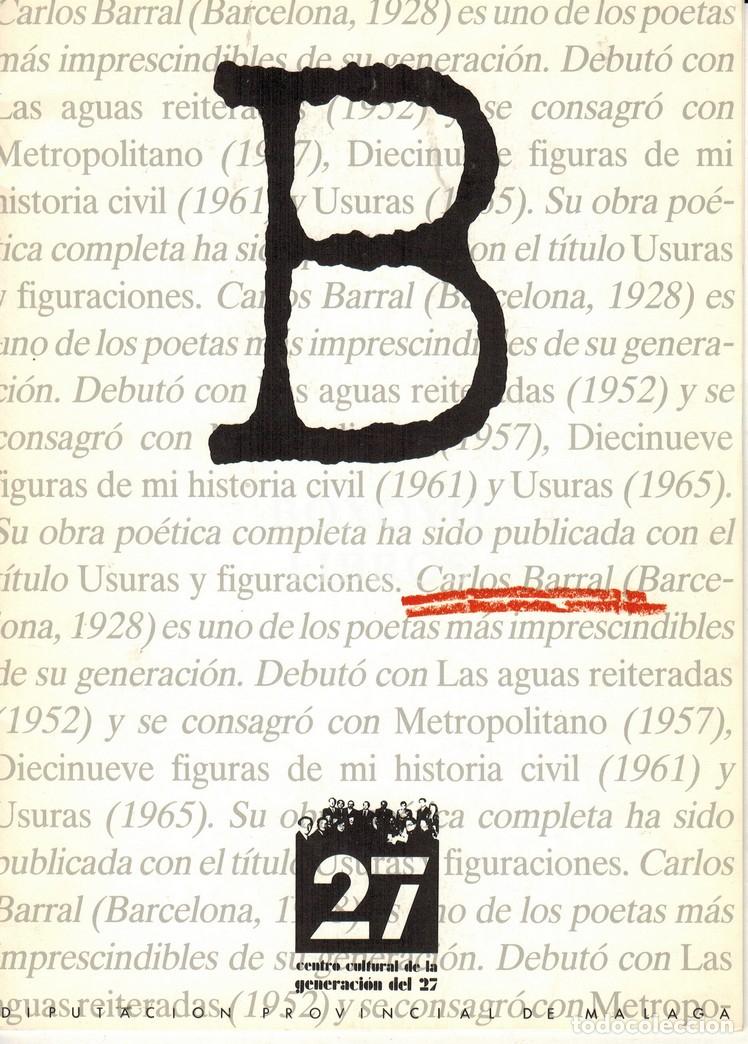 Libros: BARRAL, Carlos. Cuaderno dedicado a.../ - Foto 1