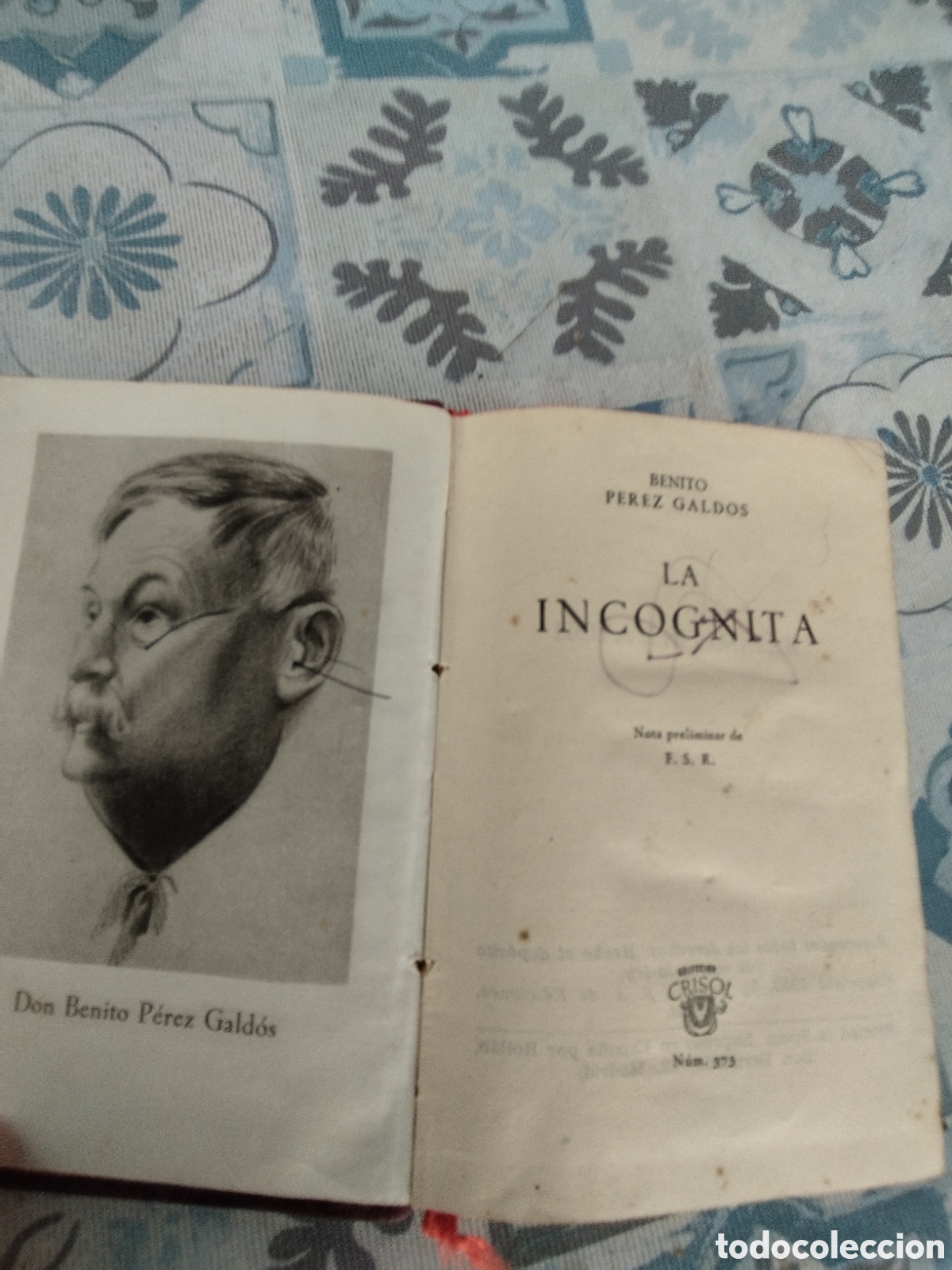 Libros: La inc&oacute;gnita benito P&eacute;rez galdos - Foto 2