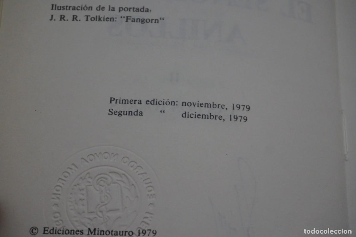 Libros: 23Z/ 3 TOMOS - EL SE&Ntilde;OR DE LOS ANILLOS - 4&ordf;, 2&ordf; Y 1&ordf; EDICIONES - MINOTAURO - Foto 10