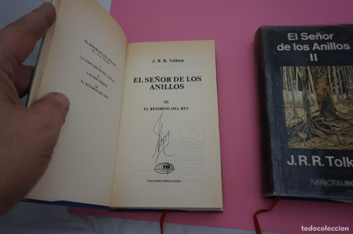 Libros: 23Z/ 3 TOMOS - EL SE&Ntilde;OR DE LOS ANILLOS - 4&ordf;, 2&ordf; Y 1&ordf; EDICIONES - MINOTAURO - Foto 14