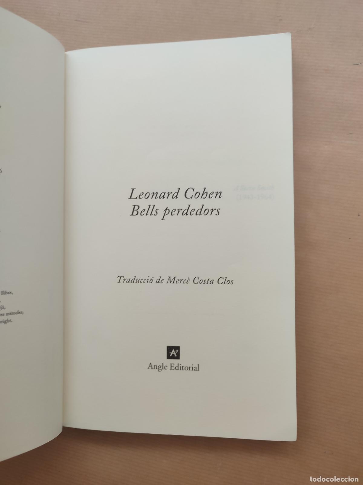 Libros: BELLS PERDEDORS - Leonard Cohen - Foto 4