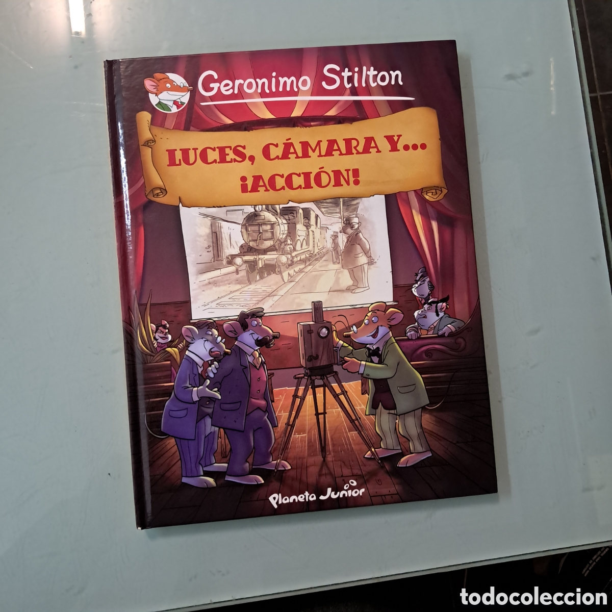 Libros: Geranio Stilton,Luces,c&aacute;mara y acci&oacute;n, Planeta Junior - Foto 1